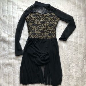 Girls black Weismann dance costume